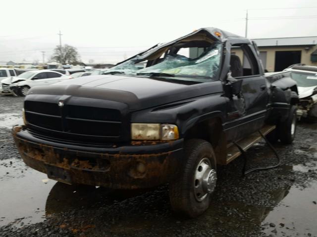 1B7MF33661J554267 - 2001 DODGE RAM 3500 BLACK photo 2