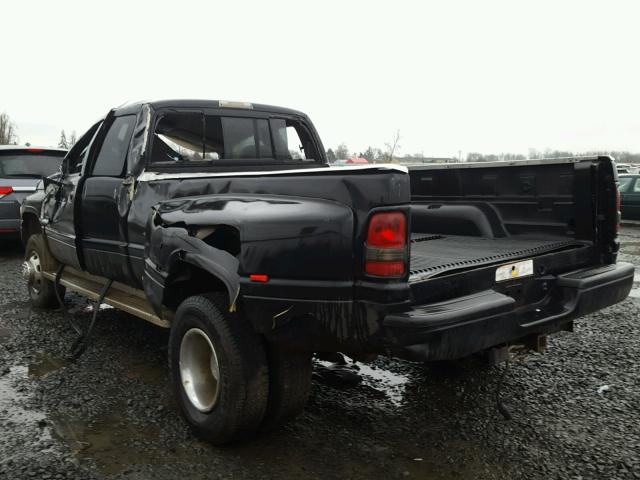 1B7MF33661J554267 - 2001 DODGE RAM 3500 BLACK photo 3