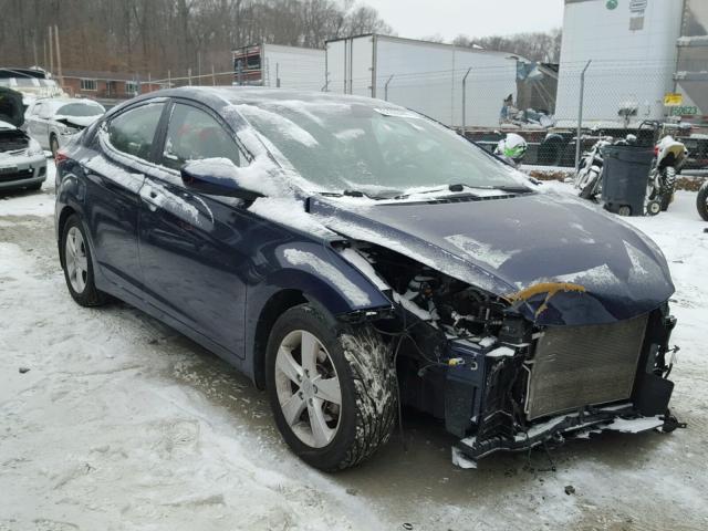 5NPDH4AE2DH406060 - 2013 HYUNDAI ELANTRA GL BLUE photo 1