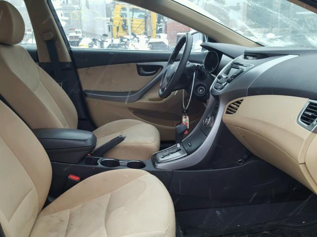 5NPDH4AE2DH406060 - 2013 HYUNDAI ELANTRA GL BLUE photo 5