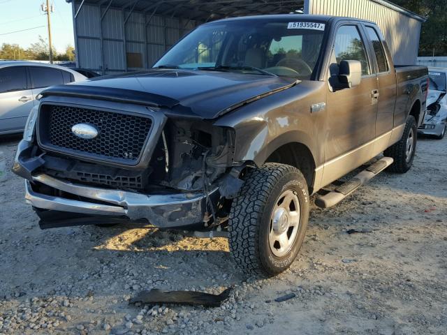 1FTPX14596NA44693 - 2006 FORD F150 BLACK photo 2