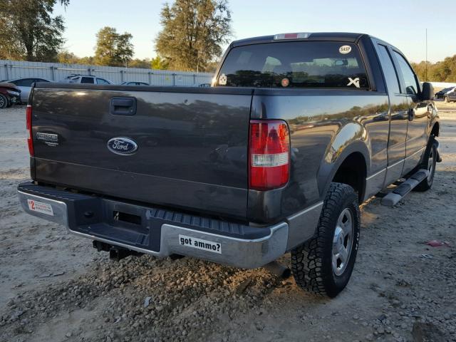 1FTPX14596NA44693 - 2006 FORD F150 BLACK photo 4