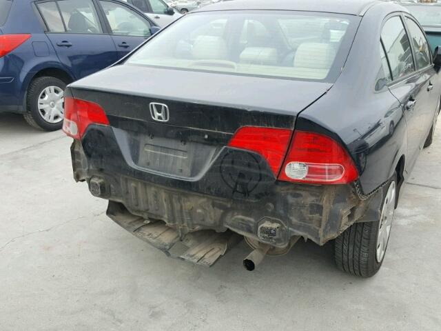 1HGFA16566L075133 - 2006 HONDA CIVIC LX BLACK photo 9