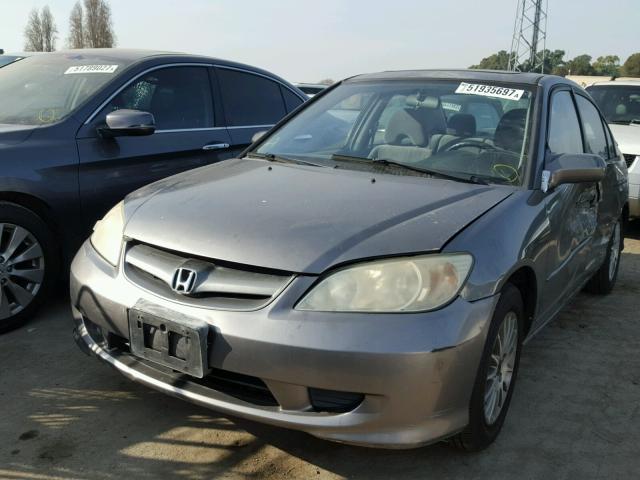2HGES26705H550786 - 2005 HONDA CIVIC EX 灰色 照片 2