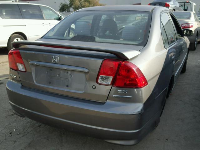 2HGES26705H550786 - 2005 HONDA CIVIC EX 灰色 照片 4
