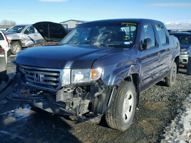 5FPYK1F20CB458937 - 2012 HONDA RIDGELINE BLUE photo 2