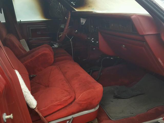 9Y82S701423 - 1979 LINCOLN CONTINENTL MAROON photo 5