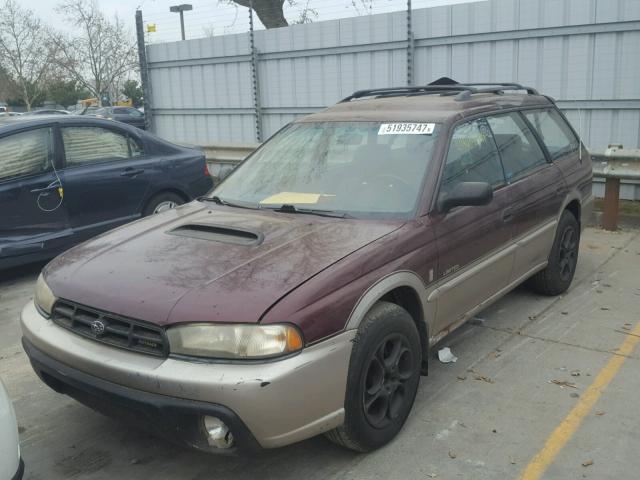 4S3BG685XX7631024 - 1999 SUBARU LEGACY OUT MAROON photo 2