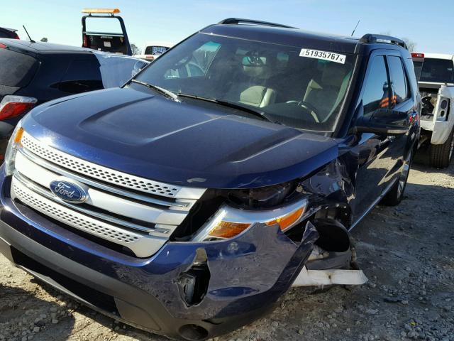 1FMHK7D88BGA82099 - 2011 FORD EXPLORER X BLUE photo 2