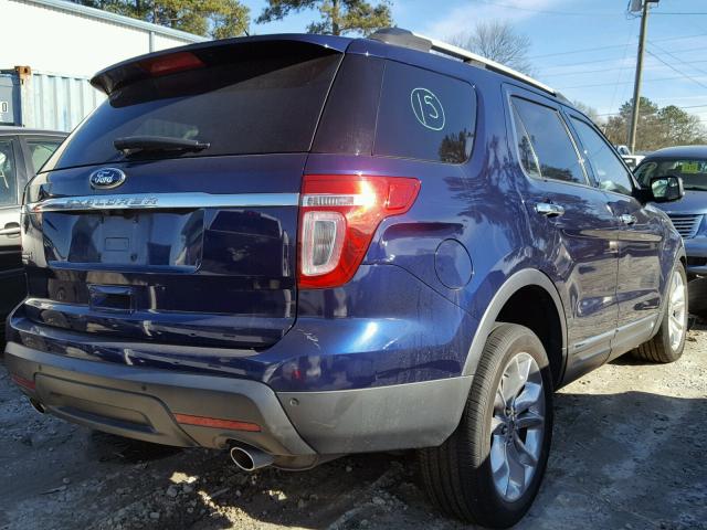 1FMHK7D88BGA82099 - 2011 FORD EXPLORER X BLUE photo 4