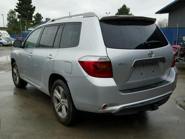 JTEES43A282078402 - 2008 TOYOTA HIGHLANDER GRAY photo 3