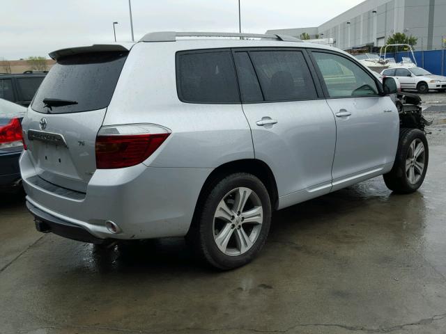 JTEES43A282078402 - 2008 TOYOTA HIGHLANDER GRAY photo 4