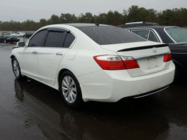 1HGCR2F8XDA141297 - 2013 HONDA ACCORD EXL WHITE photo 3