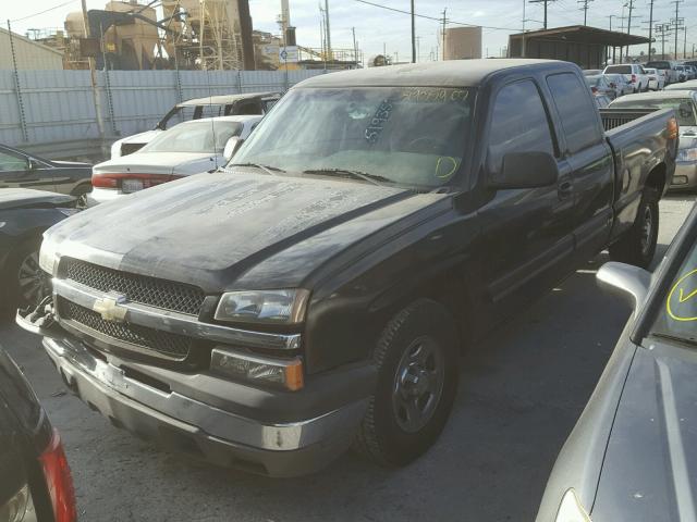 2GCEC19V741250122 - 2004 CHEVROLET SILVERADO BLACK photo 2