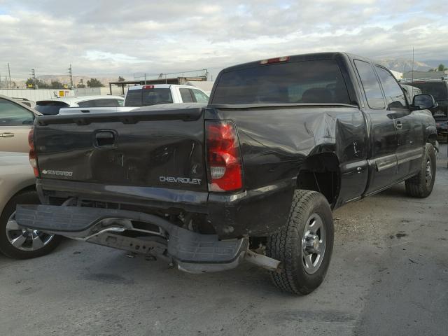 2GCEC19V741250122 - 2004 CHEVROLET SILVERADO BLACK photo 4