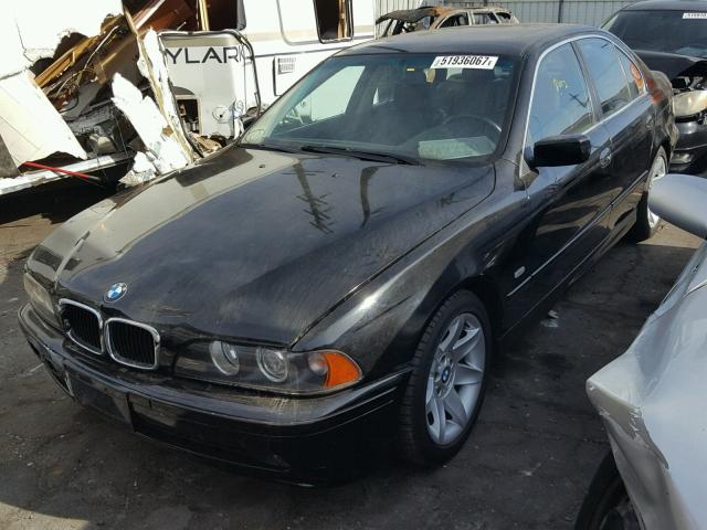 WBADT43482GY44373 - 2002 BMW 525 I AUTO BLACK photo 2