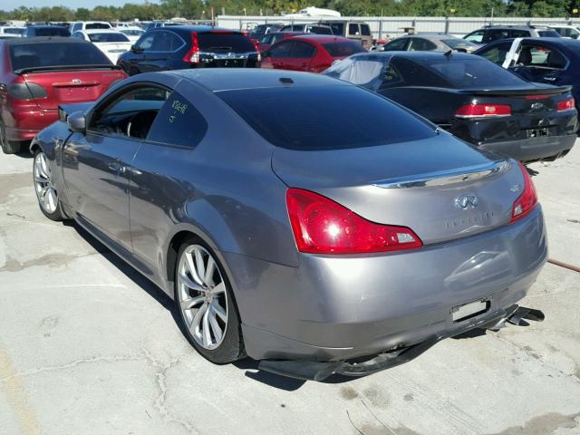 JNKCV64E48M113041 - 2008 INFINITI G37 BASE GRAY photo 3