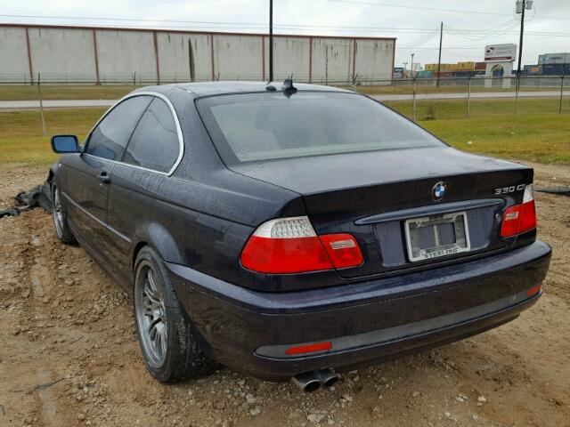 WBABD53454PD96142 - 2004 BMW 330 CI BLUE photo 3