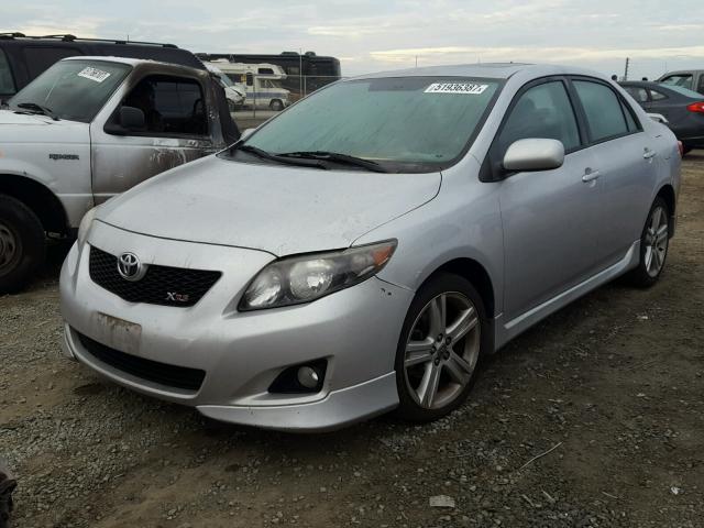 1NXBE40E49Z078621 - 2009 TOYOTA COROLLA XR 银色 照片 2