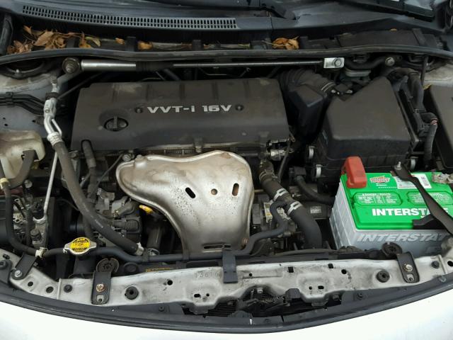 1NXBE40E49Z078621 - 2009 TOYOTA COROLLA XR 银色 照片 7