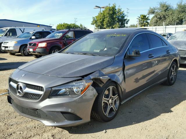 WDDSJ4EB9EN104221 - 2014 MERCEDES-BENZ CLA 250 GRAY photo 2