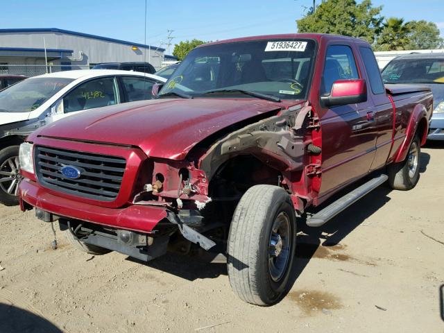 1FTYR14E68PA59187 - 2008 FORD RANGER SUP RED photo 2