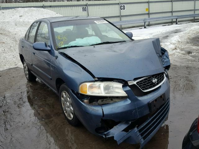 3N1CB51D41L509912 - 2001 NISSAN SENTRA XE BLUE photo 1