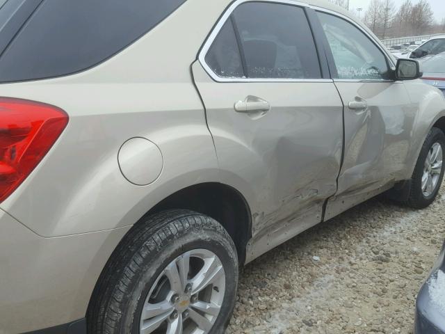 2GNALDEC5B1266568 - 2011 CHEVROLET EQUINOX LT BEIGE photo 9