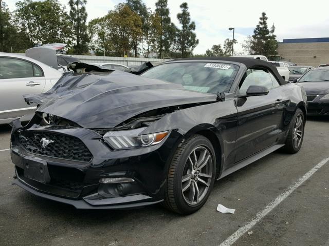1FATP8UH2G5307857 - 2016 FORD MUSTANG BLACK photo 2
