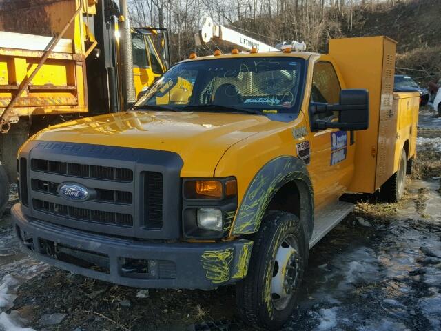 1FDAF56R49EB00202 - 2009 FORD F550 SUPER YELLOW photo 2