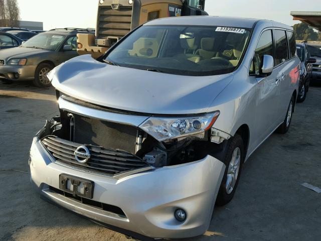 JN8AE2KP1E9100627 - 2014 NISSAN QUEST S SILVER photo 2