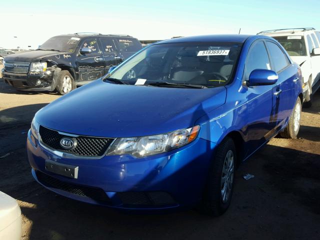 KNAFU4A21A5880813 - 2010 KIA FORTE EX BLUE photo 2