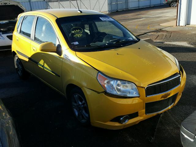 KL1TG6DEXAB117793 - 2010 CHEVROLET AVEO LT YELLOW photo 1