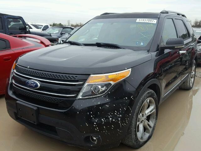 1FM5K7F80DGA14463 - 2013 FORD EXPLORER L BLACK photo 2