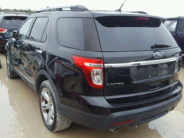 1FM5K7F80DGA14463 - 2013 FORD EXPLORER L BLACK photo 3