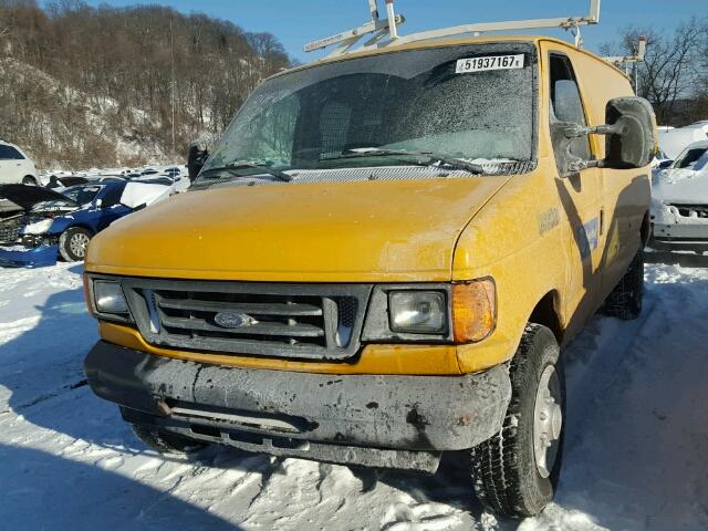 1FTNE24L47DB49117 - 2007 FORD ECONOLINE YELLOW photo 2