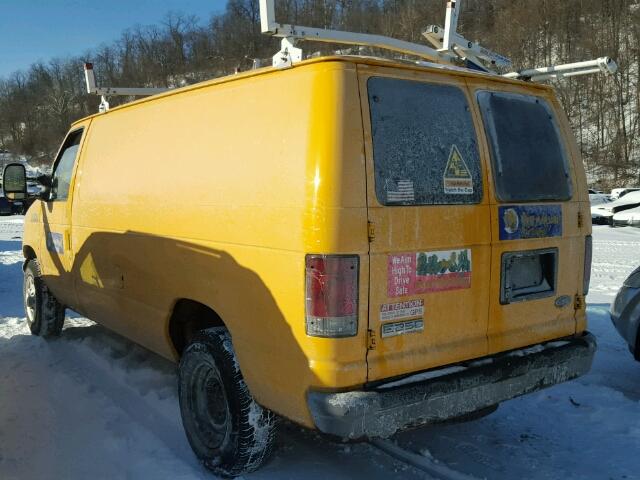 1FTNE24L47DB49117 - 2007 FORD ECONOLINE YELLOW photo 3