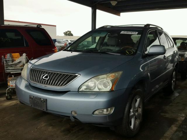 JTJHA31U040072869 - 2004 LEXUS RX 330 BLUE photo 2