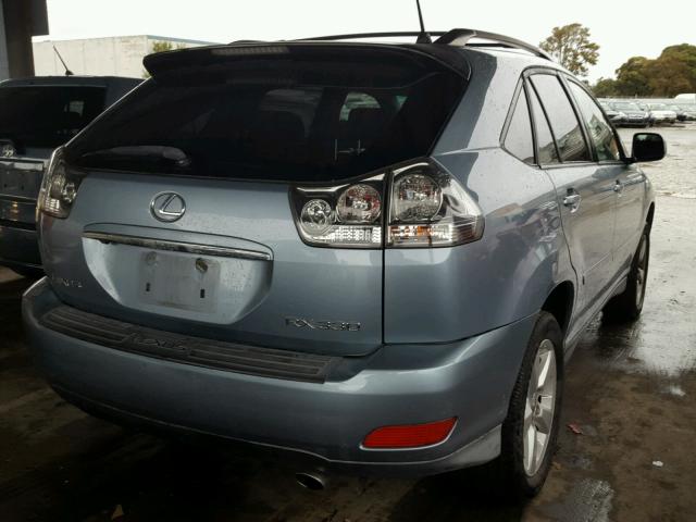 JTJHA31U040072869 - 2004 LEXUS RX 330 BLUE photo 4