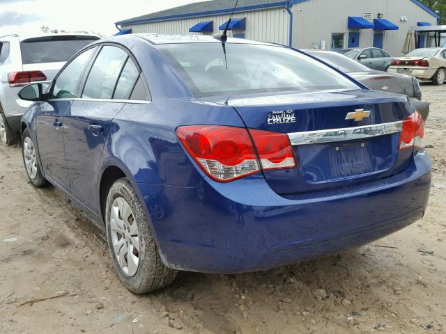 1G1PC5SHXC7285784 - 2012 CHEVROLET CRUZE LS BLUE photo 3