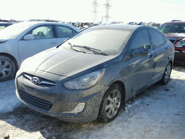 KMHCU4AE6CU185909 - 2012 HYUNDAI ACCENT GLS GRAY photo 2