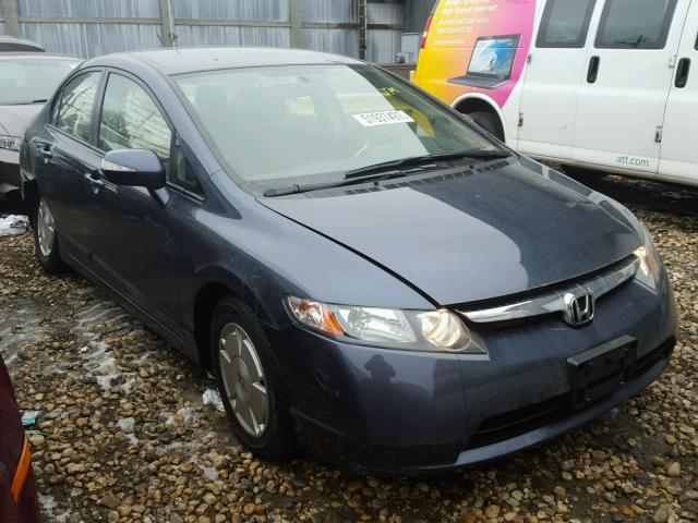 JHMFA36268S029812 - 2008 HONDA CIVIC HYBR BLUE photo 1