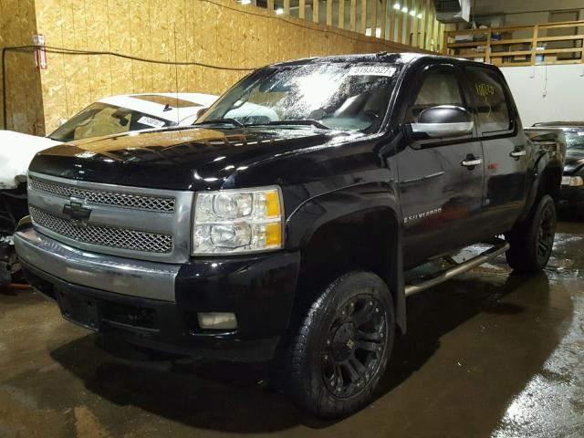 3GCEK13J78G222584 - 2008 CHEVROLET SILVERADO BLACK photo 2