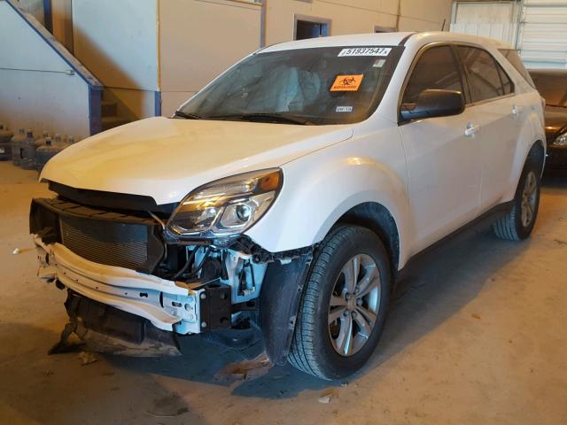 2GNALBEK4H1518119 - 2017 CHEVROLET EQUINOX LS WHITE photo 2