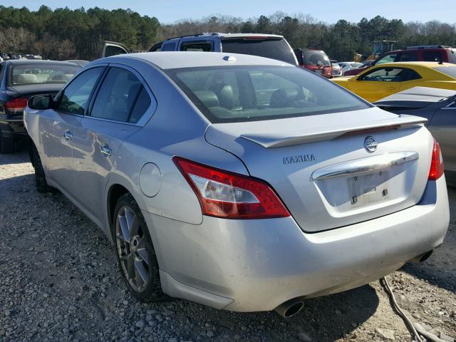 1N4AA5AP9BC850209 - 2011 NISSAN MAXIMA S SILVER photo 3