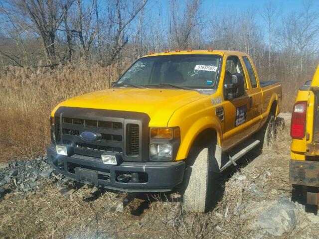 1FTWX31518EB72781 - 2008 FORD F350 SRW S YELLOW photo 2