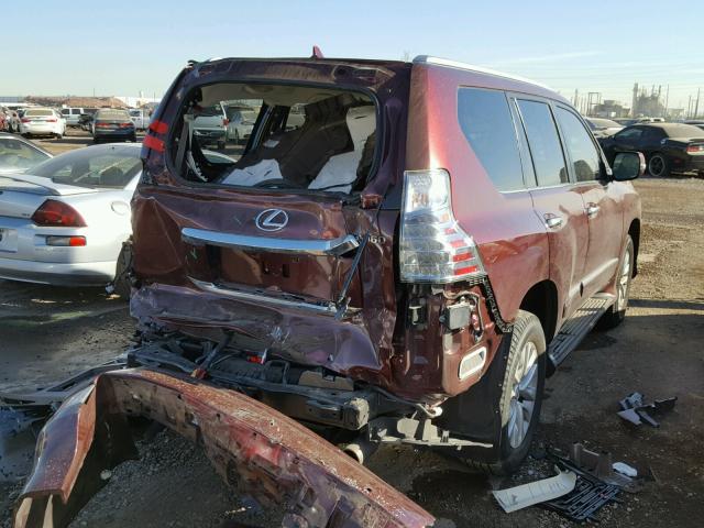 JTJBM7FX3F5115887 - 2015 LEXUS GX BASE RED photo 4