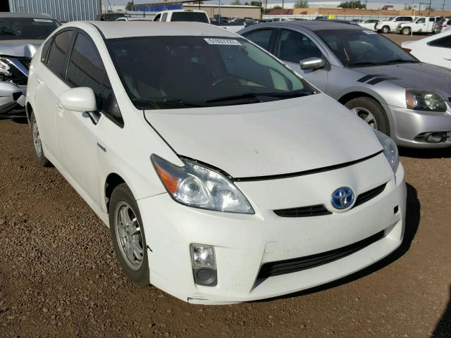 JTDKN3DU8A0135754 - 2010 TOYOTA PRIUS WHITE photo 1