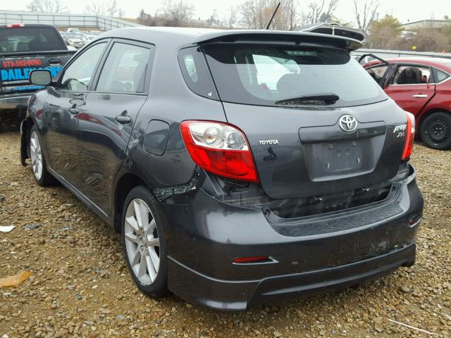 2T1GE40E59C001635 - 2009 TOYOTA COROLLA MA GRAY photo 3