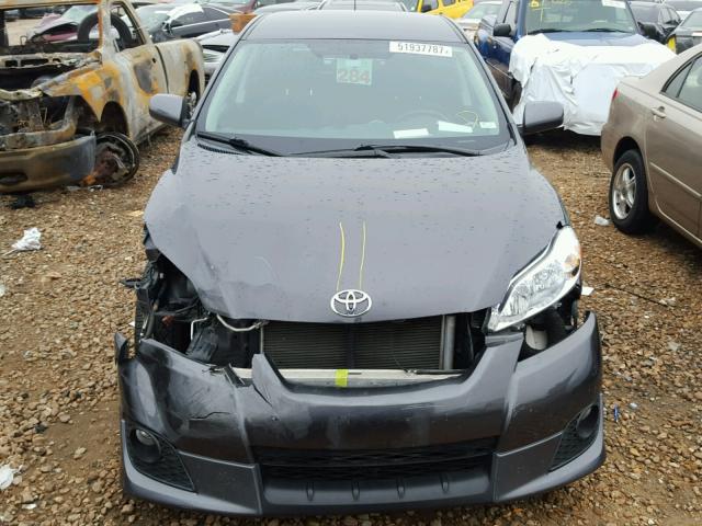 2T1GE40E59C001635 - 2009 TOYOTA COROLLA MA GRAY photo 7